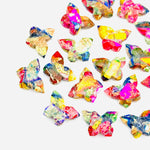 Load image into Gallery viewer, Multi Colorful Mohave Turquoise Butterfly Beads, Faceted Butterfly Gemstone, Rainbow Color Oyster Turquoise Carving Loose Beads 14x10 MM