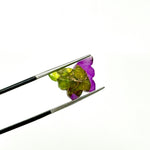 Load image into Gallery viewer, Neon UV Light Beads, Neon Green &amp; Purple Copper Turquoise Butterfly Beads, Faceted Butterfly Gemstone, Neon Turquoise Carving Beads 14x10 MM