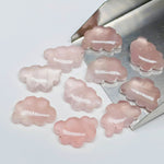Load image into Gallery viewer, 2,3,4,5,6 Pcs 100% Natural Rose Quartz Clouds Shape Jewlery Making Loose Gemstone, smooth Gemstone, Gemstone For Jewlery 17X12 mm