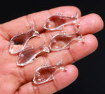 Load image into Gallery viewer, Crystal Quartz Dolphin Shape Carving, Clear Crystal Fish Shape Beads, Jewelry Making Fish Charms, 28 MM, Loose Sea Carved Stone