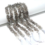 Load image into Gallery viewer, Natural Gray Moonstone Pear Shape Beads, Moonstone Smooth Pear Shape Briolette's for Jewelry Making, 7 Inch Strand, 7 MM approx