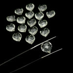 Load image into Gallery viewer, AAA Crystal Quartz Heart Shape Beads, Clear Quartz Hand Carved Heart Charms for Jewelry Making, Faceted Heart Shape Briolette's, 13 MM