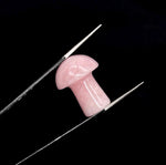 Load image into Gallery viewer, 1 pc Mushroom Shape Gemstones, Natural Rose Quartz Mushroom Shape Stone, 22 MM Mushroom Carving Stones, Mushroom Crystal, Healing Crystals