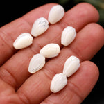 Load image into Gallery viewer, Mother of Pearl Tulip Shape Drill Beads for Jewelry Making, 12 MM Top to Bottom Drill
