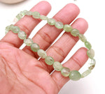 Load image into Gallery viewer, Green Emerald Oval Beads Necklace, Natural Emerald Beaded Necklace, Sterling Silver Gemstone Jewelry, Bridesmaid Necklace Gifts