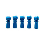 Load image into Gallery viewer, Blue Turquoise Hand Fist Charm: 27mm Carved Hamsa for Jewelry