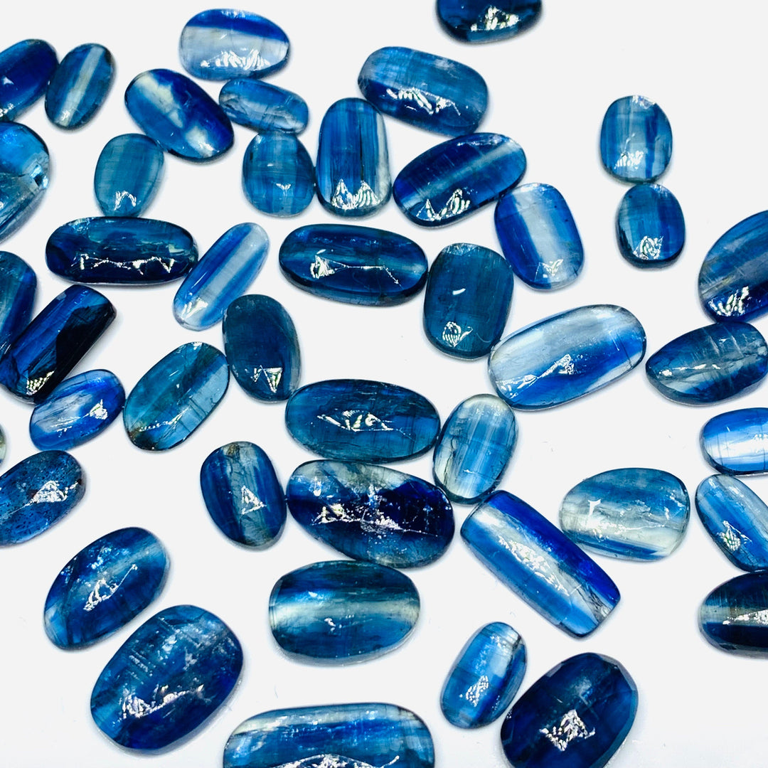 AAA Quality 100% Natural Blue Bio Kyanite Faceted Rosecuts Gemstone, Faceted Gemstone, Faceted Rosecuts Gemstone For Jewellery 10X6 18X9 mm