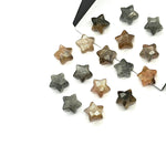 Load image into Gallery viewer, AAA+ Goldensheen Moonstone Star Shape Beads, Goldensheen Gemstone Faceted Star Shape Beads, Hand Carved Star Charms for Jewelry Making, 8 MM