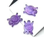 Load image into Gallery viewer, Natural Amethyst Turtle Shape Carving, AAA Amethyst Turtle Shape Gemstone, 16 MM Loose Gemstones, Harmony in Stone, February Birthstone