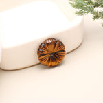 Load image into Gallery viewer, Natural Tiger's Eye Flower Shape Carving, Tiger's Eye Flower Shape Gemstone Beads, Flower Charms, 25 MM Reiki Healing Crystal Gifts