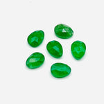 Load image into Gallery viewer, 2,3,4,5pcs A-one Quality green strawberry freeform Rosecut, faceted rosecut, gemstone for jewelry, jewelry making rosecut 10X14 mm