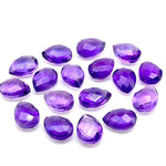 Load image into Gallery viewer, Natural Amethyst Faceted Pear Shape Beads, AAA+ Quality Teardrop Bead, 9X12 MM Briolette's Beads, Matched Pairs, Jewelry Making Beads