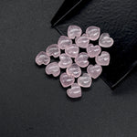 Load image into Gallery viewer, Mini Rose Quartz Heart Shape Beads, Natural Rose Quartz Smooth Heart Beads, Jewelry Making Plain Pink Heart Gemstone Briolette's, 8 MM