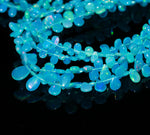 Load image into Gallery viewer, Paraiba Opal Smooth Pear Shape Beads, AAA Fire Ethiopian Opal Pear Shape Gemstone Beads, Jewelry Making Smooth Welo Opal Beads, 4-6 MM