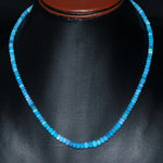 Load image into Gallery viewer, Flashy Blue Lavendar Ethiopian Opal Beads Necklace, Ethiopian Opal Faceted Rondelle Bead Necklace, 4 MM Welo Opal Rondelle, Bridesmaid Gifts