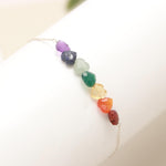 Load image into Gallery viewer, 7 Chakra Healing Bracelet, Natural Powerful Gemstone Handmade Bracelet, Heart Gemstone Jewelry, 8 MM Beads, Protection, Grounding, Balance