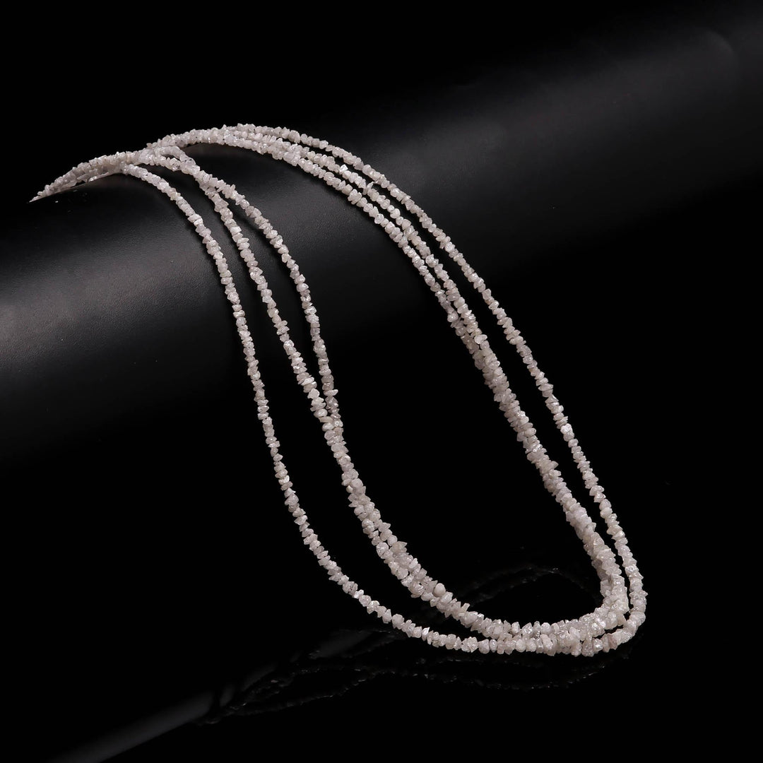 Natural White Rough Diamond Beads, Raw Form White Diamond Nuggets Beads, Jewelry Making Natural Diamonds, Loose Wholesale Diamond, 2-3 MM