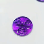 Load image into Gallery viewer, 1, 2,3,4,5 Pcs 100% Natural Amethyst face Shape Carving, Hand carved face shape Gemstone, carved Gemstone jewelry Making,18 mm
