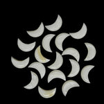 Load image into Gallery viewer, Natural Mother Of Pearl Hand Carved Moon Shape Beads, Pearl Smooth Moon Shape Gemstone Briolettes For Jewelry Making, Moon Charms 12 MM