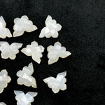 Load image into Gallery viewer, Natural White Moonstone Butterfly Shape Carving Beads, Faceted Butterfly Gemstone, Animal Carving Beads For Jewelry, Charm Beads 14x10MM