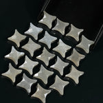 Load image into Gallery viewer, Natural Grey Moonstone Ninja Star Shape Carving Beads, Fancy Star Shape Gemstone Beads, 11X15 MM Jewelry Making Star Shape Briolettes Beads