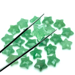 Load image into Gallery viewer, Natural Green Strawberry Star Shape Briolettes, Strawberry Quartz Star Beads, Hand Carved Star for DIY Crafts, Shiny Star for Jewelry, 15 MM