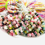 Load image into Gallery viewer, Faceted Watermelon Tourmaline Rondelle Beads: 5-6mm, 4 Inch Strand