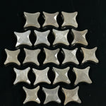Load image into Gallery viewer, Natural Grey Moonstone Ninja Star Shape Carving Beads, Fancy Star Shape Gemstone Beads, 11X15 MM Jewelry Making Star Shape Briolettes Beads