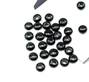 Super Cute AAA Black Onyx Donut Shape Beads, Natural Black Onyx Donut Carving Stone, Loose Donut Shape Charm Beads, Energy Healing Stone 6MM