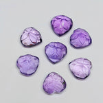 Load image into Gallery viewer, 2,5,6,7,8,9,10 Pcs Natural Pink Amethyst Heart Shape Carving, Hand Carved Gemstone, Heart Shape Gemstone, Carved Gemstone, 10 mm