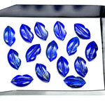 Load image into Gallery viewer, Natural Lapis Lazuli Lips Shape Beads, Hand Carved Lips Shape Gemstone Beads, Lips Shape Fancy Charms, 14X8 MM, Blue Lips Briolettes Beads