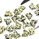 Load image into Gallery viewer, Natural Dalmation Jasper Butterfly Beads, Carved Gemstone Beads, Faceted Gemstone Carving Beads, Jewelry Making Wholesale Beads 14x10 MM