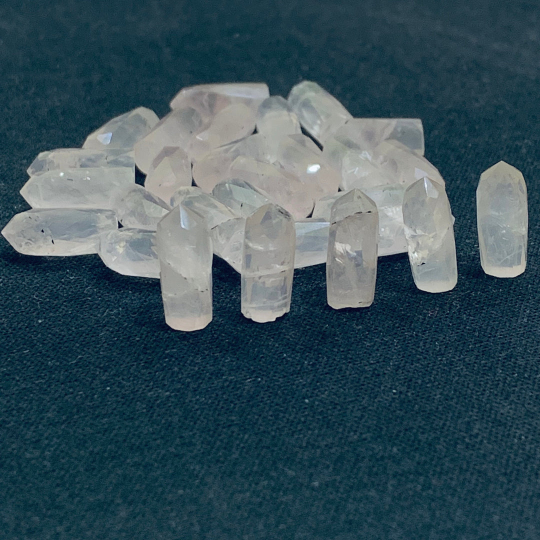 2,3,4,5,6 pcs 100% Natural Rose Quartz Faceted Pencil Shape Loose Gemstone, Rose Quartz Loose Gemstone, Gemstone For Jewellery 13.5X5.5 mm