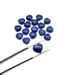 Load image into Gallery viewer, Natural Lapis Lazuli Heart Shape Briolettes, Blue Lapis Smooth Heart Shape Beads, Hand Carved Gemstone, Jewelry Making Loose Charms, 10 MM