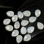 Load image into Gallery viewer, Natural White Moonstone Faceted Pear Shape Beads, 9X12 MM AAA+ Quality Moonstone Briolette's Beads, Matched Pairs, Jewelry Making Beads