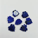 Load image into Gallery viewer, 2,5,6,7,8,9,10 pcs Natural Lapis Lazuli Hand Carved Heart Shape, Carved Heart Shape Gemstone For Jewellery, Heart Shape Carving 10 mm