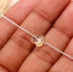 Load image into Gallery viewer, Natural Lemon Quartz Heart Shape Beads Bracelet, Lemon Quartz Heart Beads Bracelet, Girl's Gift Chain Bracelet, 925 Silver Gift for Her