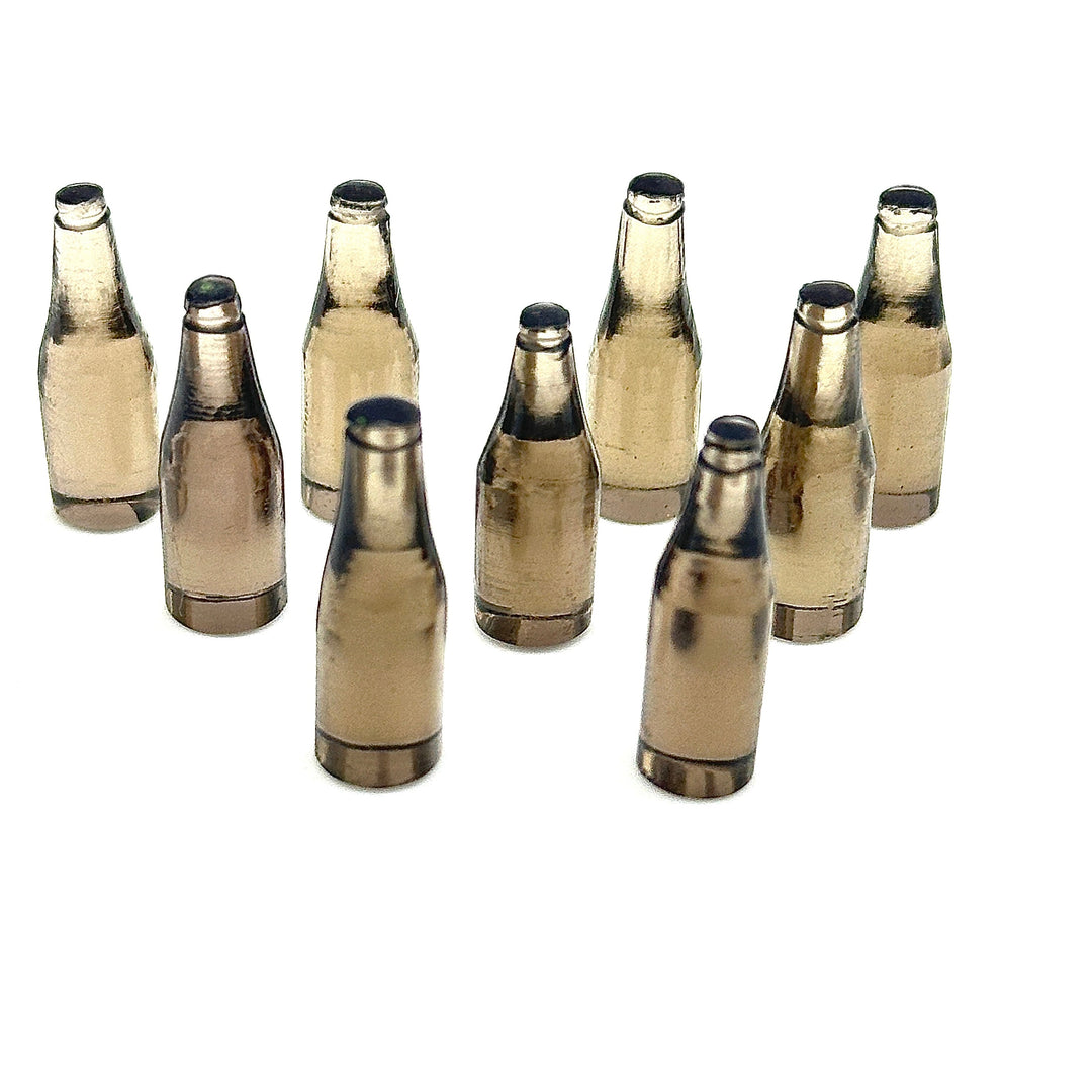 AAA+ Natural Smokey Quartz Mini Bottle Carving Beads, Bottle Shape Hand Carved Gemstone, Jewelry Making Charms, 7X21 MM Miniature Carvings