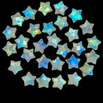 Load image into Gallery viewer, Rainbow Moonstone Star Beads: Faceted Briolette Charms, 12mm