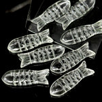 Load image into Gallery viewer, Natural Crystal Quartz Fish Carving Beads, Clear Quartz Carved Fish Gemstone, Jewelry Making Gemstone, 10X30MM