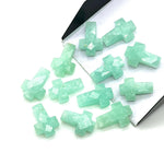 Load image into Gallery viewer, Natural Amazonite Cross Shape Briolettes, AAA Amazonite Gemstone Beads, Holy Cross Charm for Jewelry, 15 MM Jesus Lord Spiritual Beads
