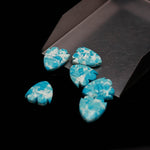 Load image into Gallery viewer, Blue Mohave Turquoise Fish Shape Beads ~ Carved Mohave Turquoise Fish Gemstone Charms ~ Jewelry Making Loose Beads, 15X18 MM