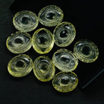 Load image into Gallery viewer, Beautiful Lemon Quartz Evil Eye Beads, Hand Carved Gemstone Beads, Quartz Eye Shape Beads, Evil Eye Protection Gemstone Beads, 10X12 MM