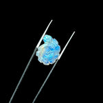 Load image into Gallery viewer, AAA+ Natural Rainbow Moonstone Carved Shell Beads, Hand Carved Snail Shell Shape Gemstone, 16 MM Flashy White Seashell Charms For Jewelry