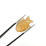 Load image into Gallery viewer, Natural Peach Moonstone Fish Carving Gemstone, Hand Carved Fish Gemstone, Jewelry Making Gemstones, 17X26 MM Fish Charm, Carved Crystal
