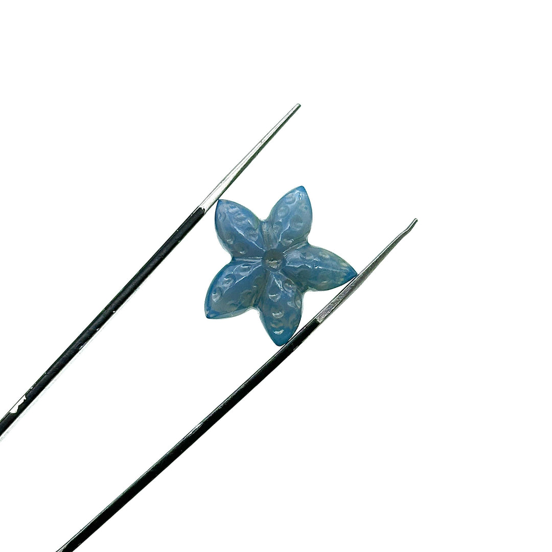 Blue Opal Star Fish Shape Beads, Carved Blue Opal Star Fish Shape Gemstones, Star Fish Carvings, Rare Findings, 20 MM, Marine Sea Fishes