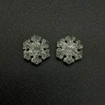 Load image into Gallery viewer, 1 pc Natural Crystal Quartz Snowflake Shape Gemstone, 18 MM Handmade Snowflake Carvings, Hand Carved Gemstone For Jewelry, Ice Flakes Gems