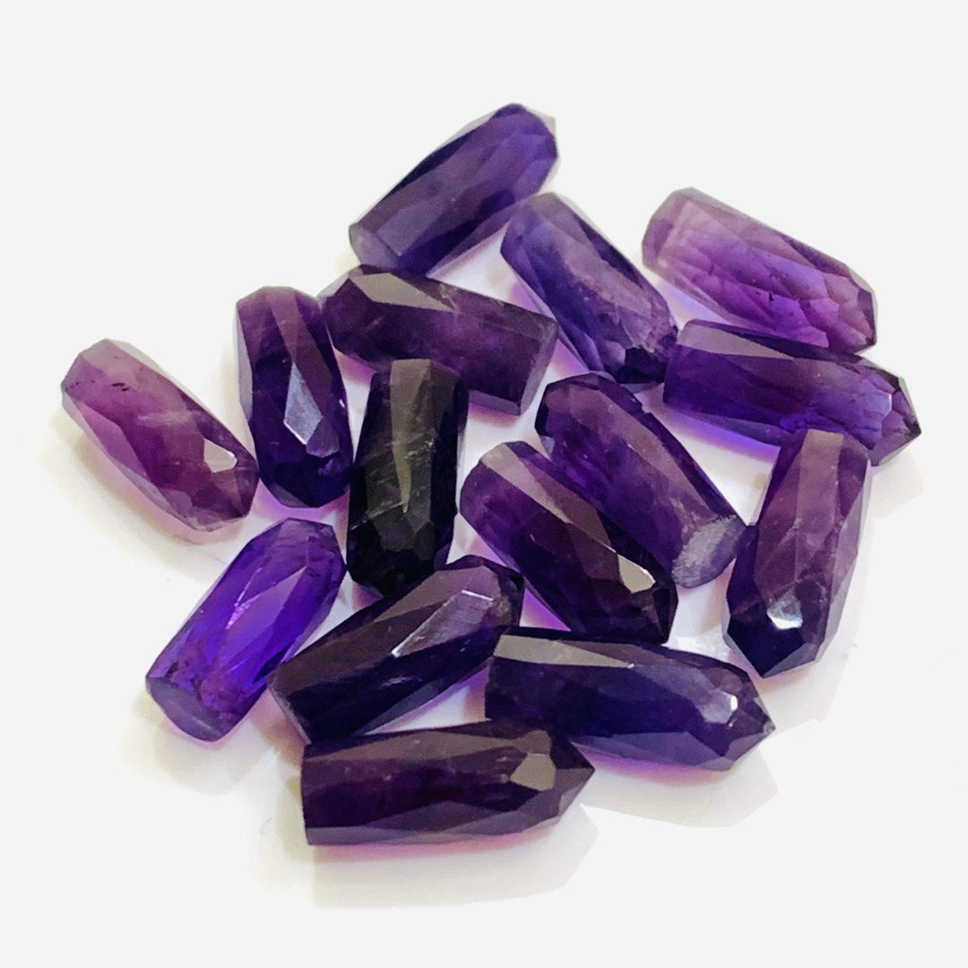 2,3,4,5 pcs Natural Blue Amethyst Faceted Pencil Shape Loose Gemstone, Blue Amethyst Loose Gemstone, Gemstone For Jewellery 13.5X5.5 mm