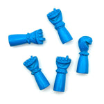 Load image into Gallery viewer, Blue Turquoise Hand Fist Charm: 27mm Carved Hamsa for Jewelry