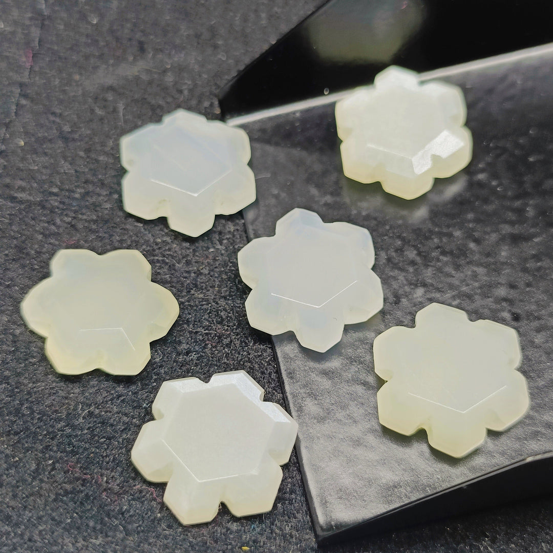 2,3,4,5 pcs 100% Natural moonstone Fancy Shape Carved Gemstone, Loose Gemstone, Fancy Shape Gemstone For Jewlery, Carved Gemstone 15 mm